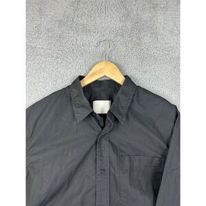 Citizens of Humanity Shirt Mens Small Black Button Down Long Sleeve Made USA